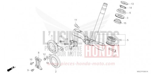 TIGE DE DIRECTION (CB1100CA/NA/NAD) CB1100NAK de 2019